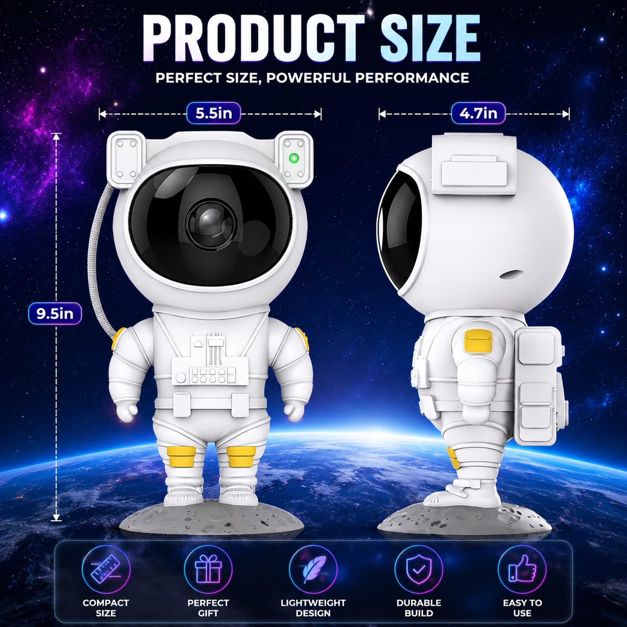 Astronaut Galaxy Star Projector